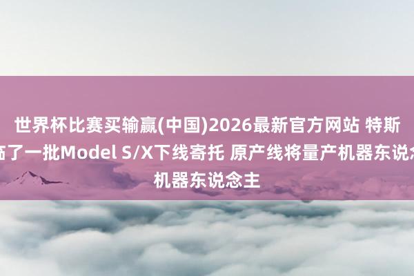 世界杯比赛买输赢(中国)2026最新官方网站 特斯拉临了一批Model S/X下线寄托 原产线将量产机器东说念主