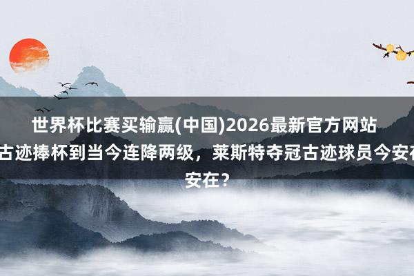 世界杯比赛买输赢(中国)2026最新官方网站 从古迹捧杯到当今连降两级，莱斯特夺冠古迹球员今安在？