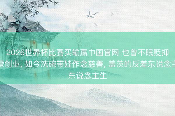 2026世界杯比赛买输赢中国官网 也曾不眠贬抑猖獗创业, 如今洗碗带娃作念慈善, 盖茨的反差东说念主生